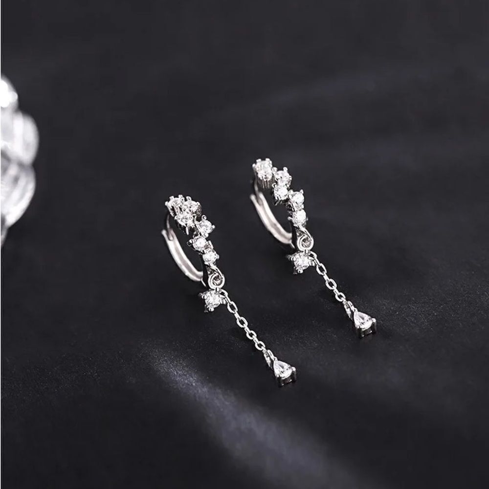 Sterling Silver Stamped S925 Earrings
